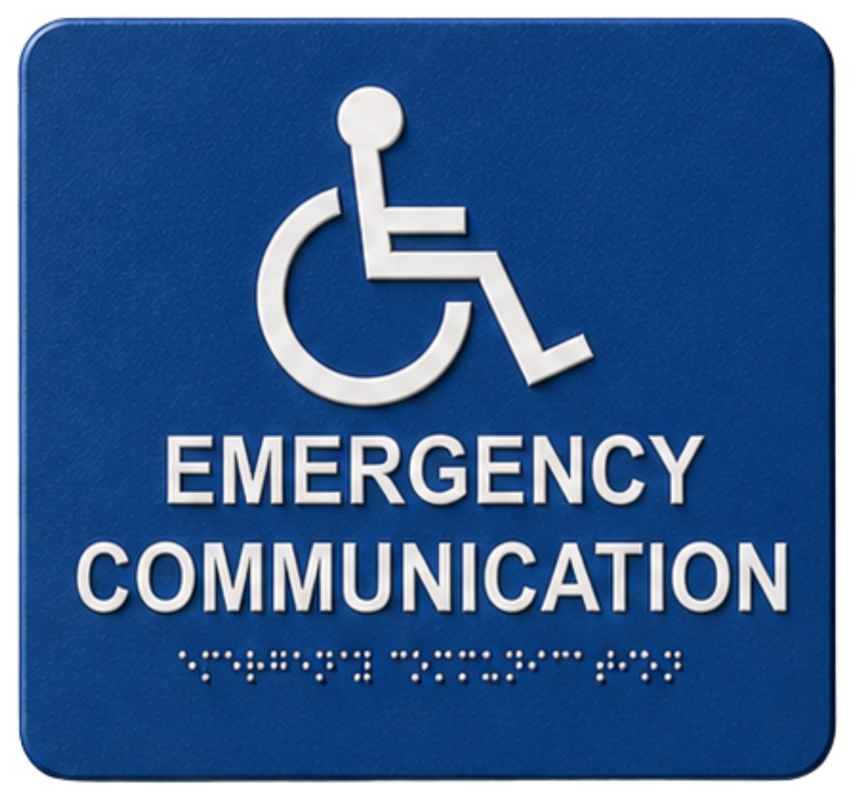 Image of door / wall sign 7087 "emergency communication"
