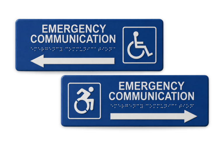 Directional Signs of Wall Door Mount