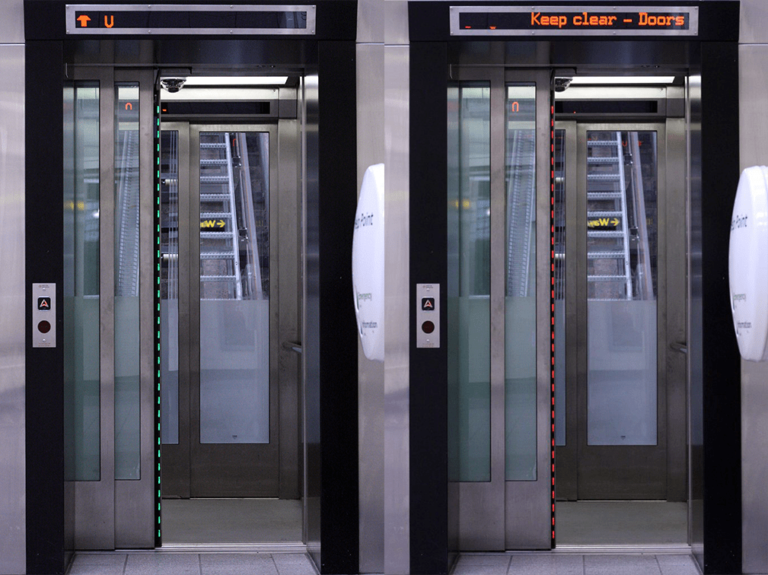 First incline lift on London Underground protected by detectors