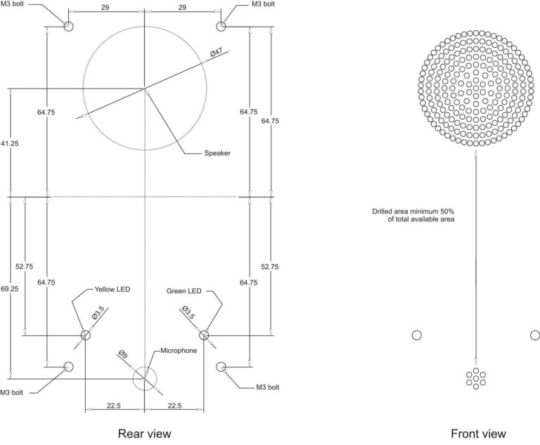 DAU Drilling Template