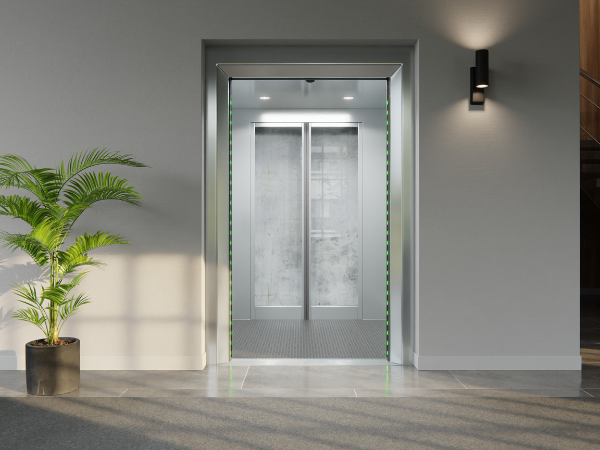 Lift door Safety Systems with LED and 3D Technologies 1